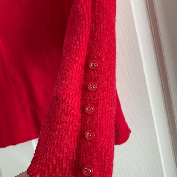 Sarah Spencer Red Long Sleeve Turtleneck Sweater Size Large - Picture 7 of 14